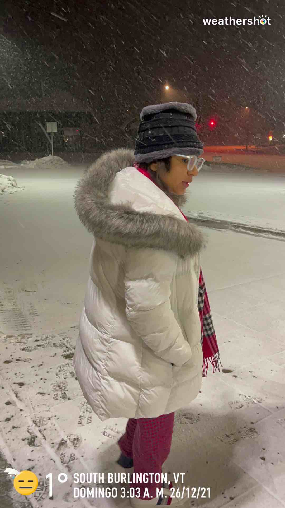 Sleet weather in South Burlington, 34°F — December 26, 2021 (community photo)
