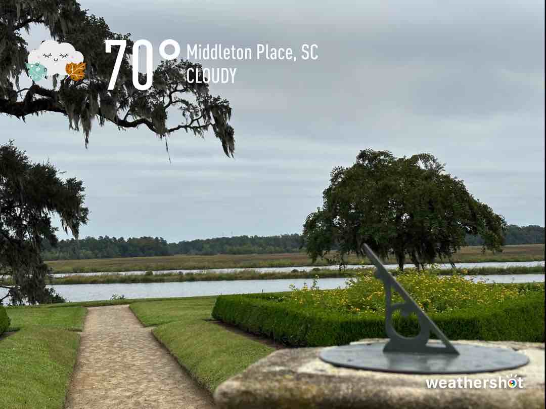 Cloudy weather in Charleston, 70°F — September 28, 2023 (community photo)