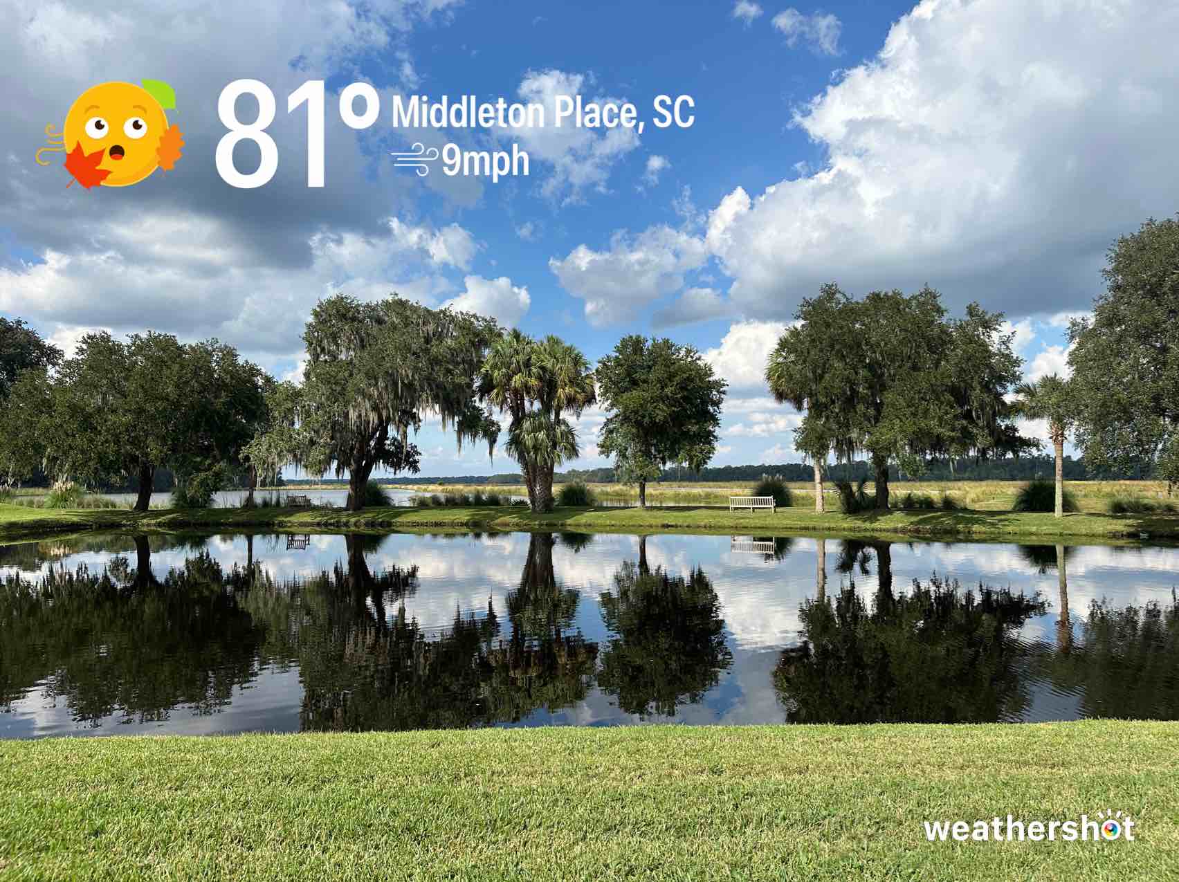 Cloudy weather in Charleston, 81°F — October 6, 2024 (community photo)