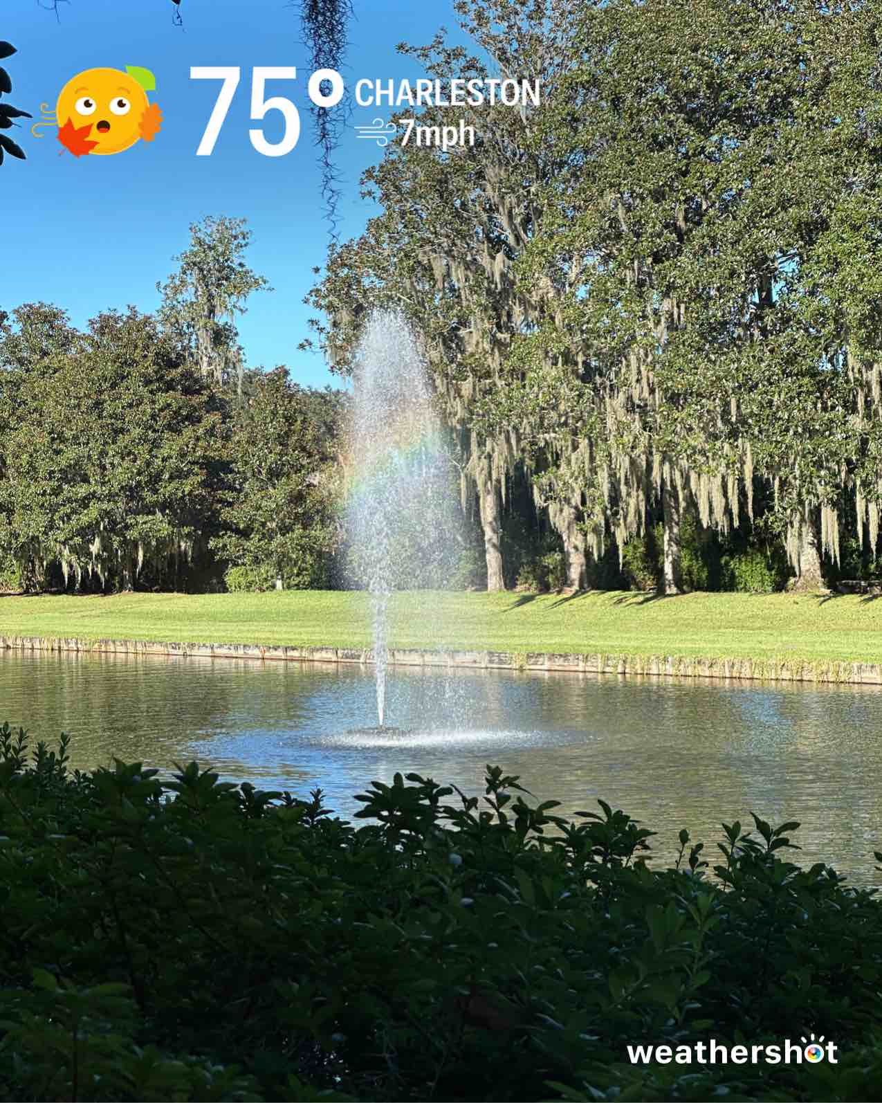 Weather in Charleston, 75°F — October 17, 2025 (community photo)