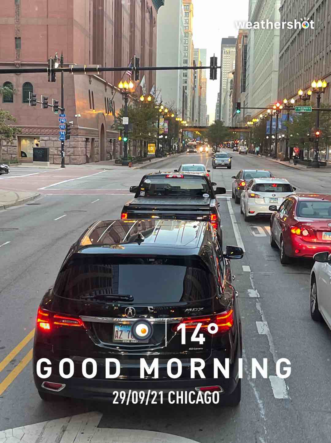 Clear weather in Chicago, 57°F — September 29, 2021 (community photo)