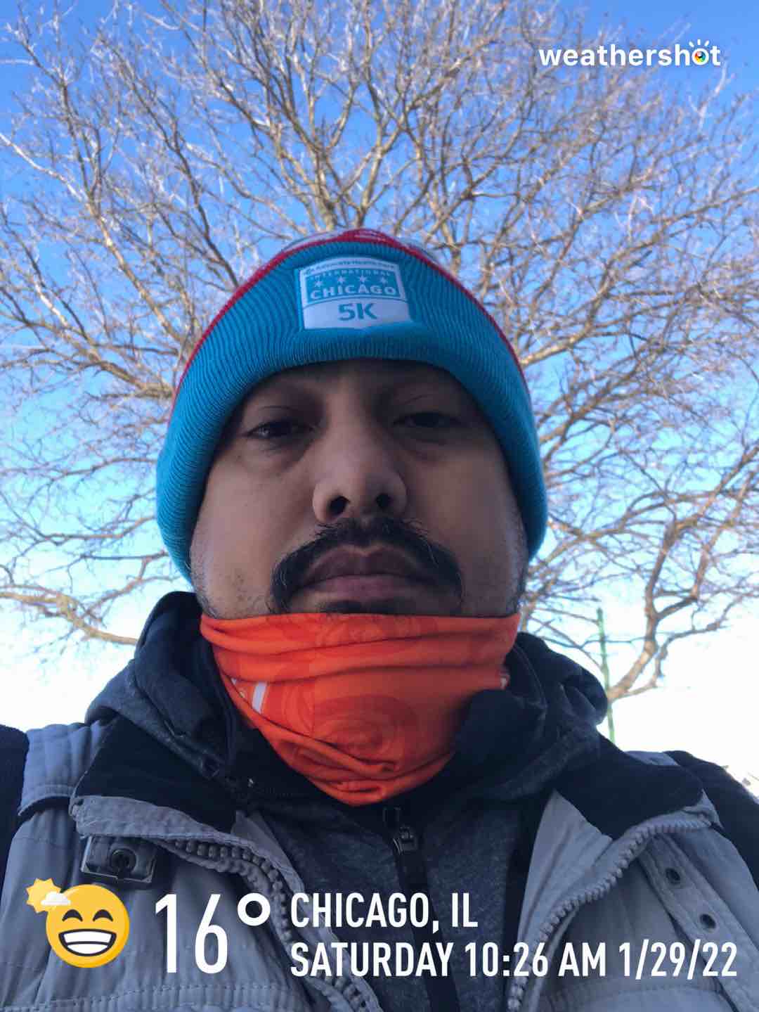 Partly cloudy weather in Chicago, 16°F — January 29, 2022 (community photo)