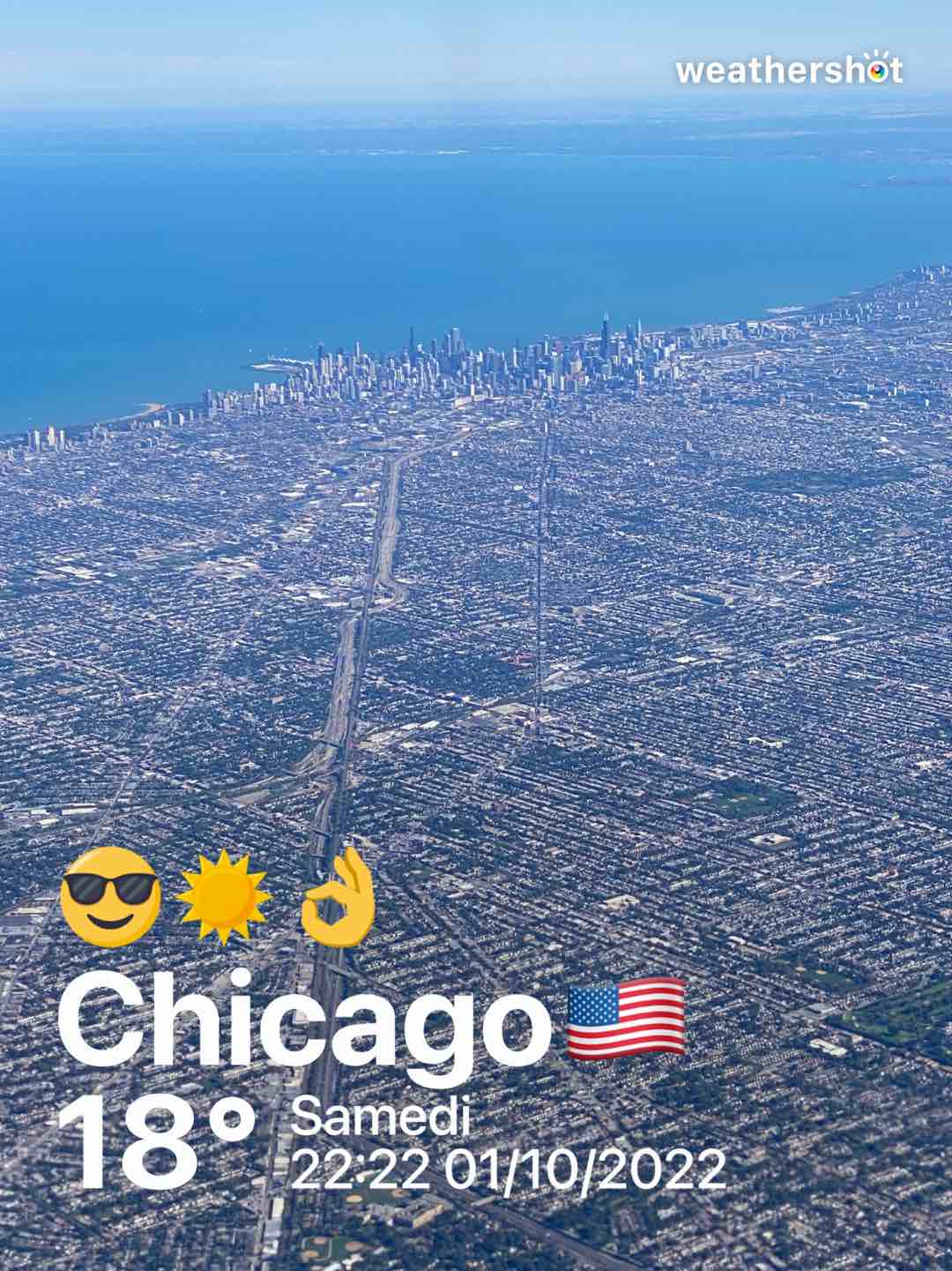 Clear weather in Chicago, 64°F — October 1, 2022 (community photo)