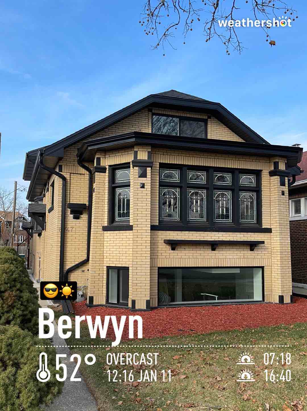 Cloudy weather in Berwyn, 50°F — January 11, 2023 (community photo)