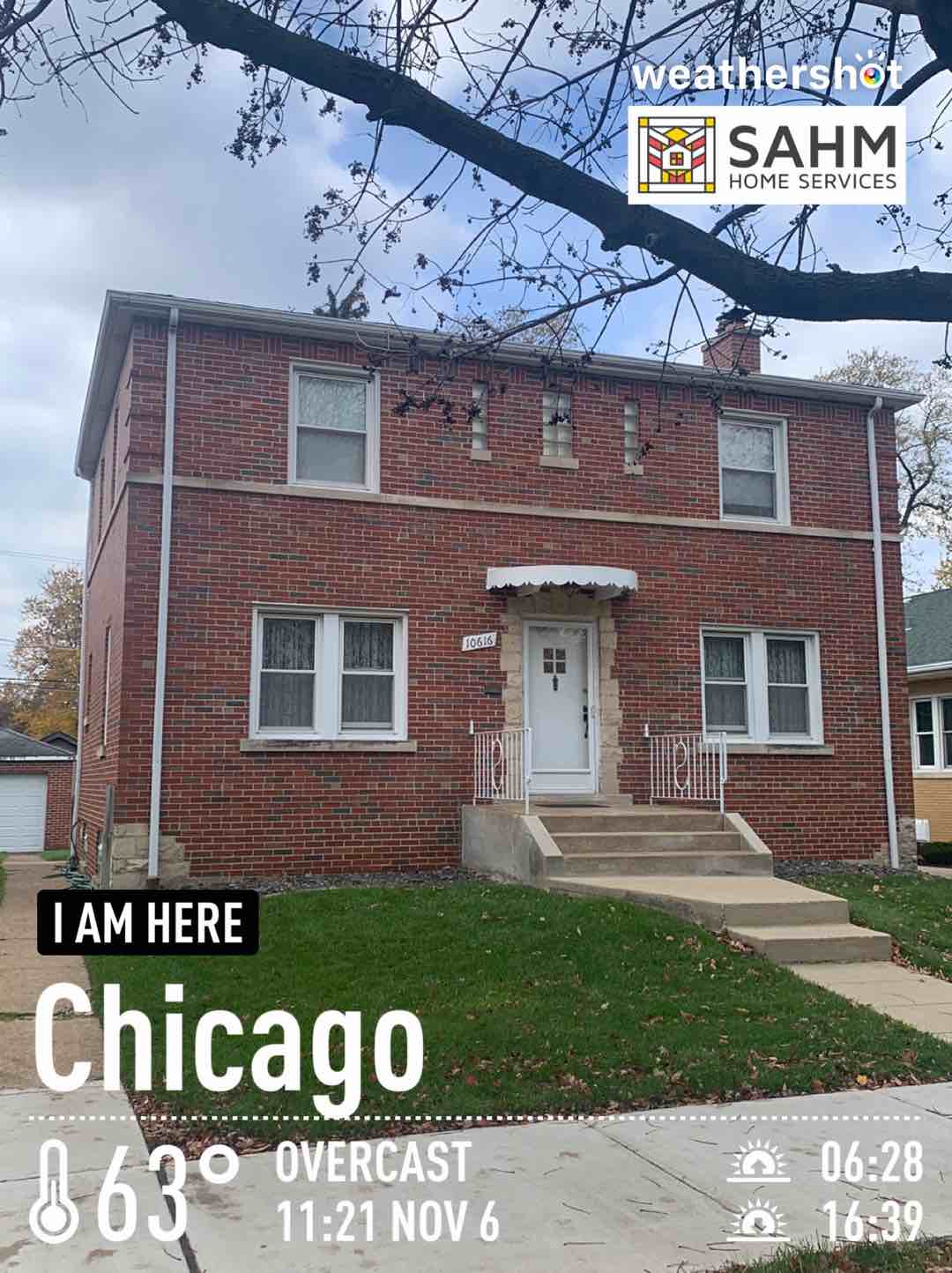Cloudy weather in Chicago, 63°F — November 6, 2023 (community photo)