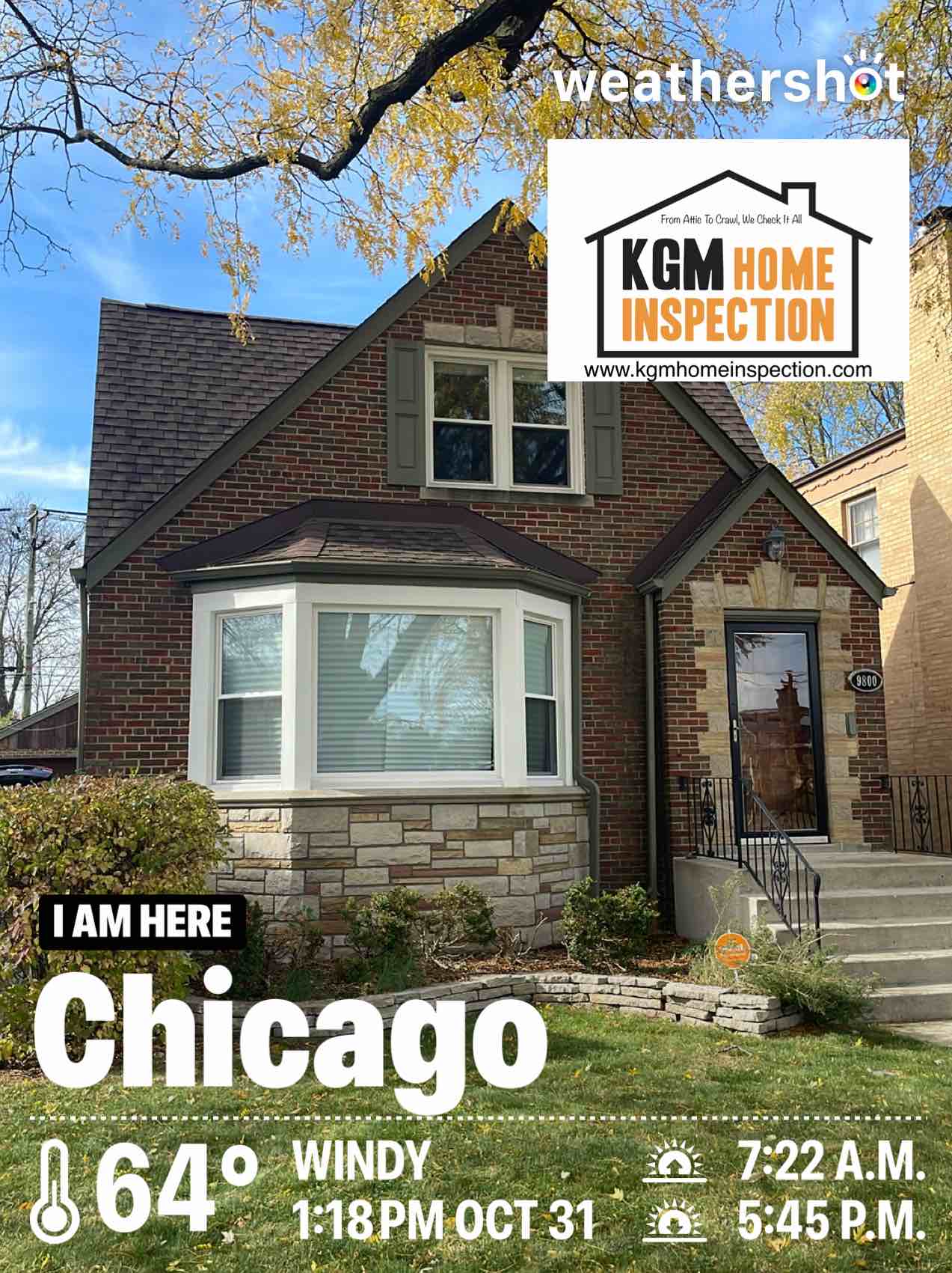 Weather in Chicago, 64°F — October 31, 2024 (community photo)