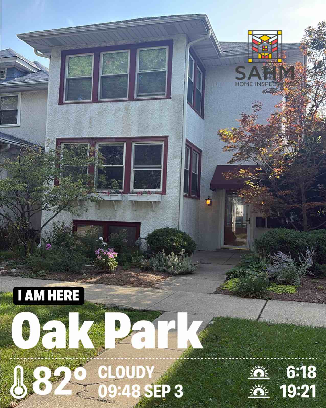 Cloudy weather in Oak Park, 82°F — September 3, 2026 (community photo)