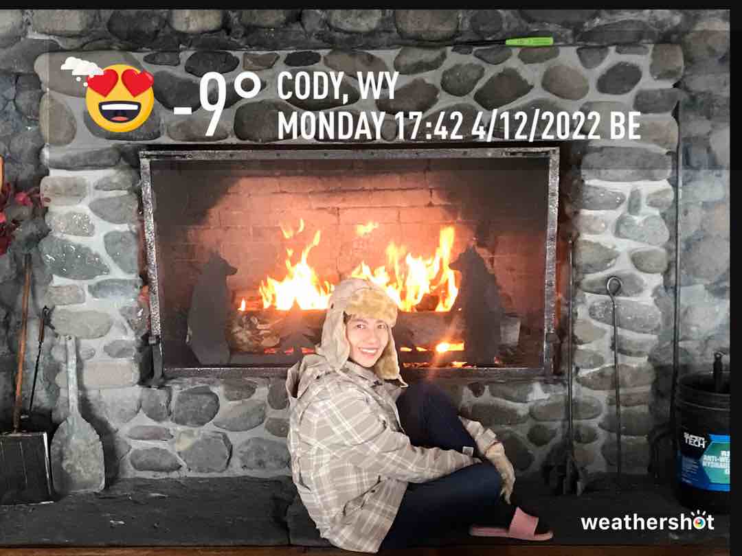 Snowy weather in Cody, 16°F — April 13, 2022 (community photo)