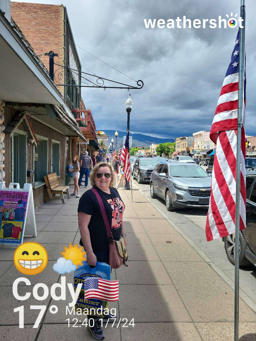 Partly cloudy weather in Cody, 63°F — July 1, 2024 (community photo)