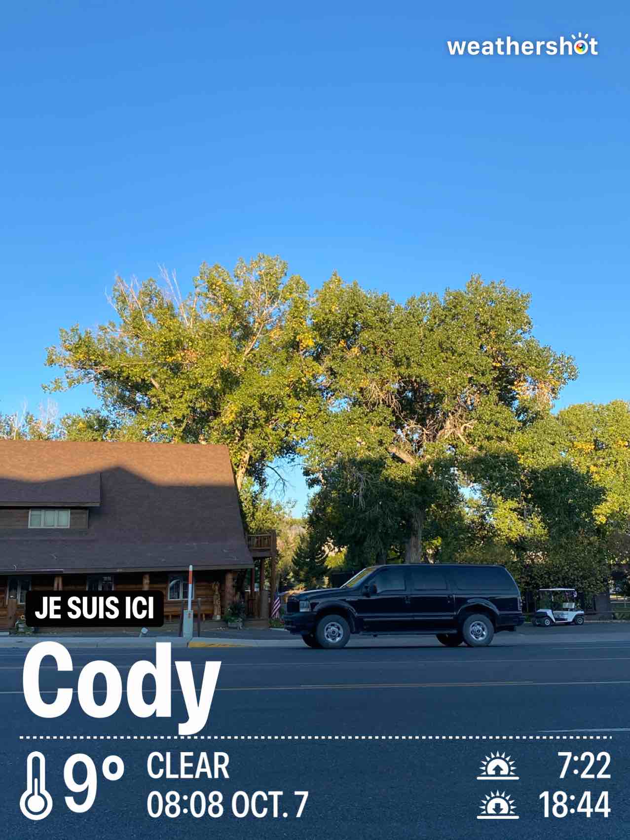 Weather in Cody, 48°F — October 7, 2024 (community photo)
