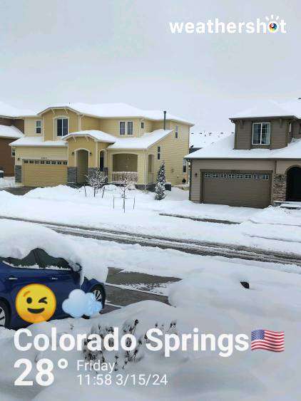 Weather in Colorado Springs — March 15, 2024 (community photo)