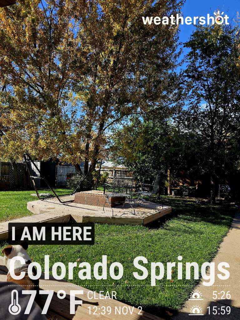 Weather in Colorado Springs — November 2, 2025 (community photo)