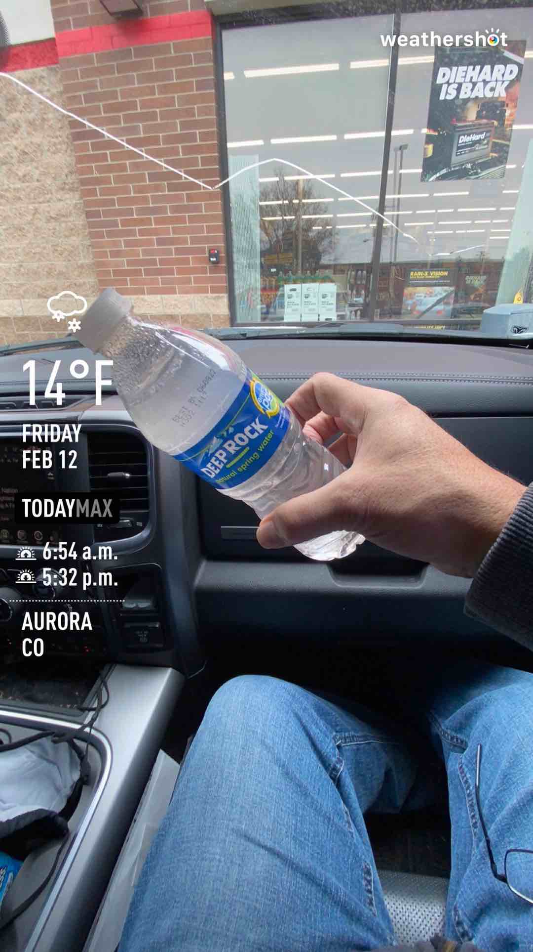 Snowy weather in Aurora, 5°F — February 12, 2021 (community photo)