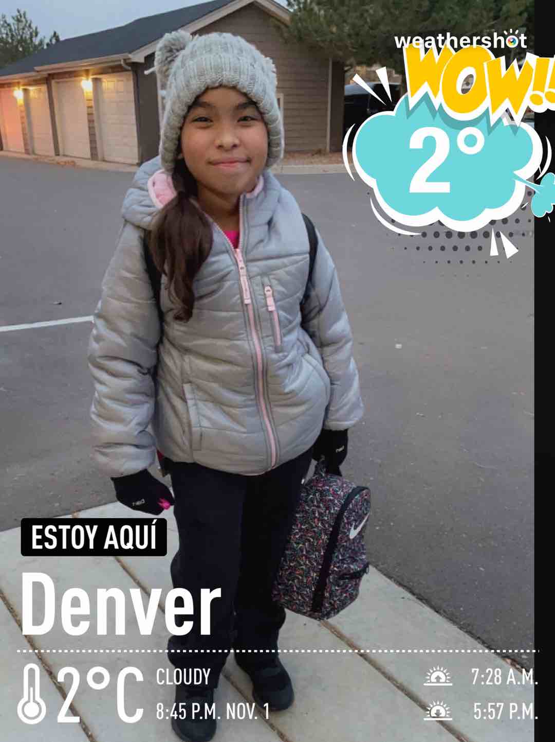 Cloudy weather in Denver, 36°F — November 1, 2021 (community photo)