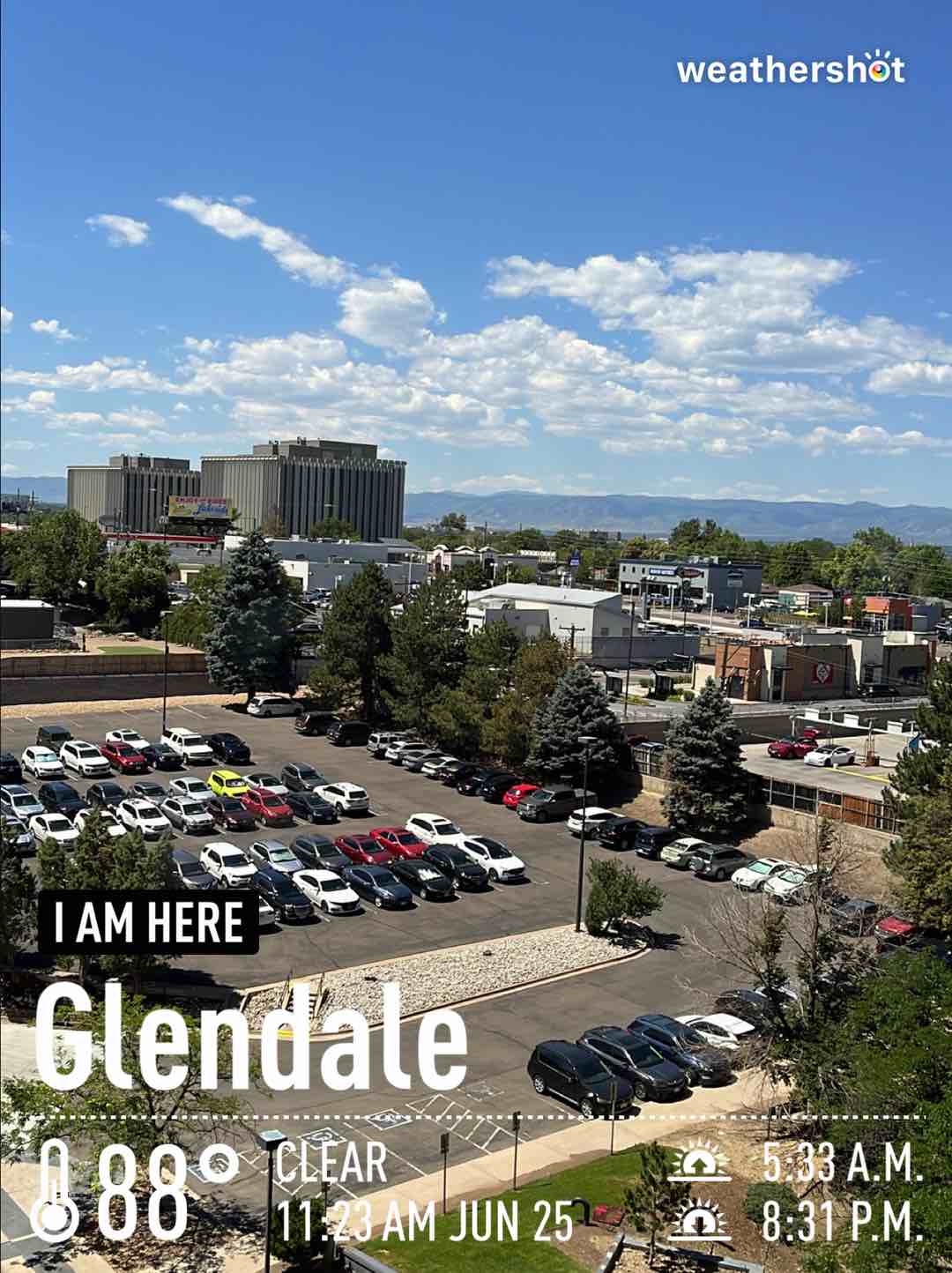 Weather in Denver, 88°F — September 22, 2024 (community photo)
