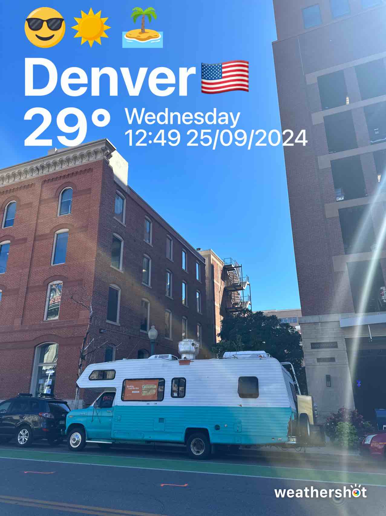 Clear weather in Denver, 84°F — September 25, 2024 (community photo)