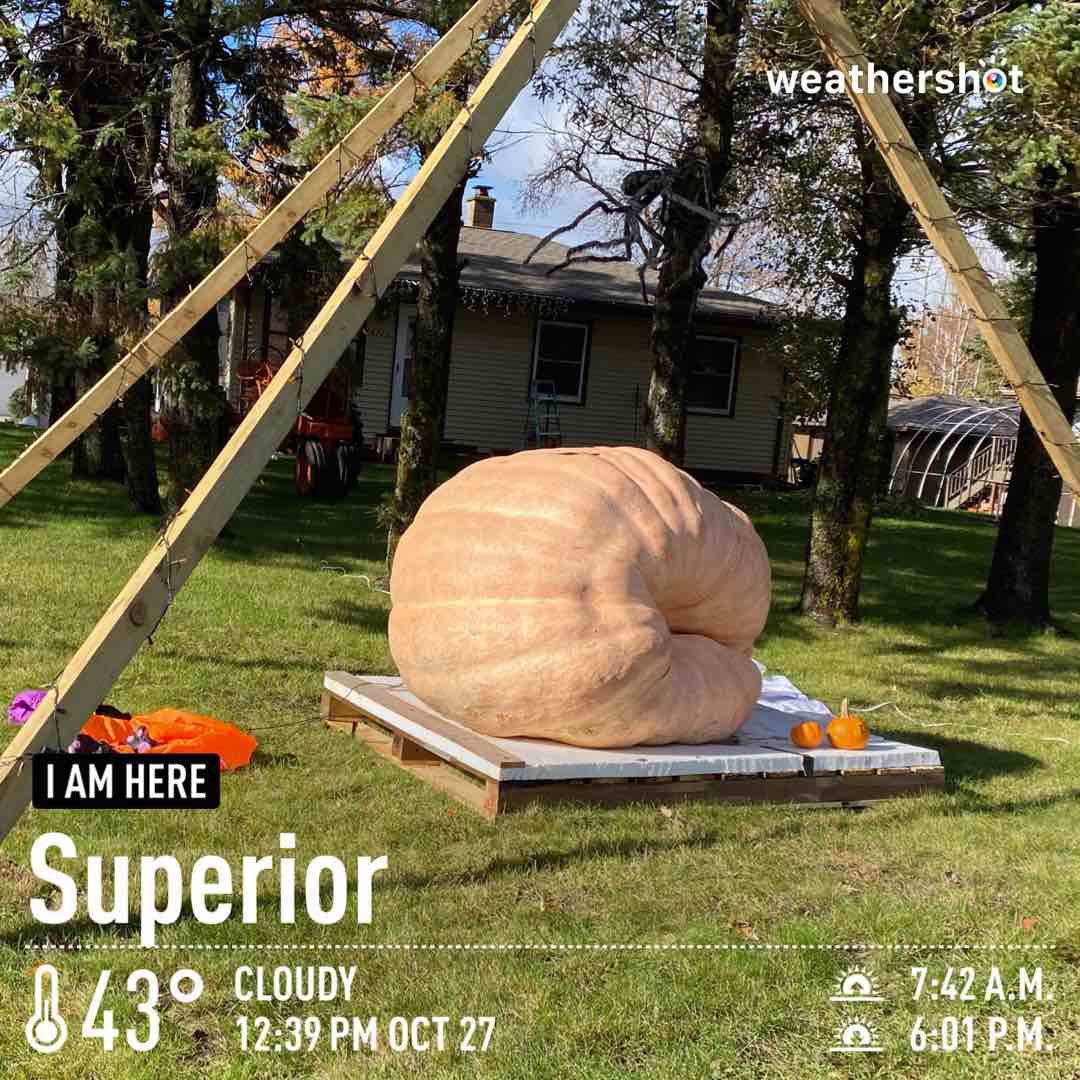 Weather in Superior, 43°F — October 27, 2023 (community photo)