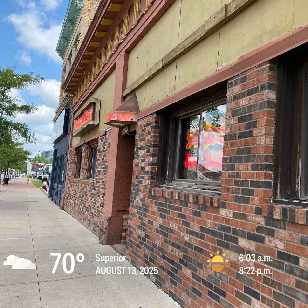 Cloudy weather in Superior, 70°F — August 13, 2025 (community photo)