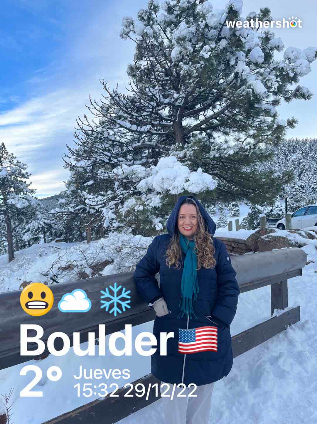 Cloudy weather in Boulder, 36°F — December 29, 2022 (community photo)
