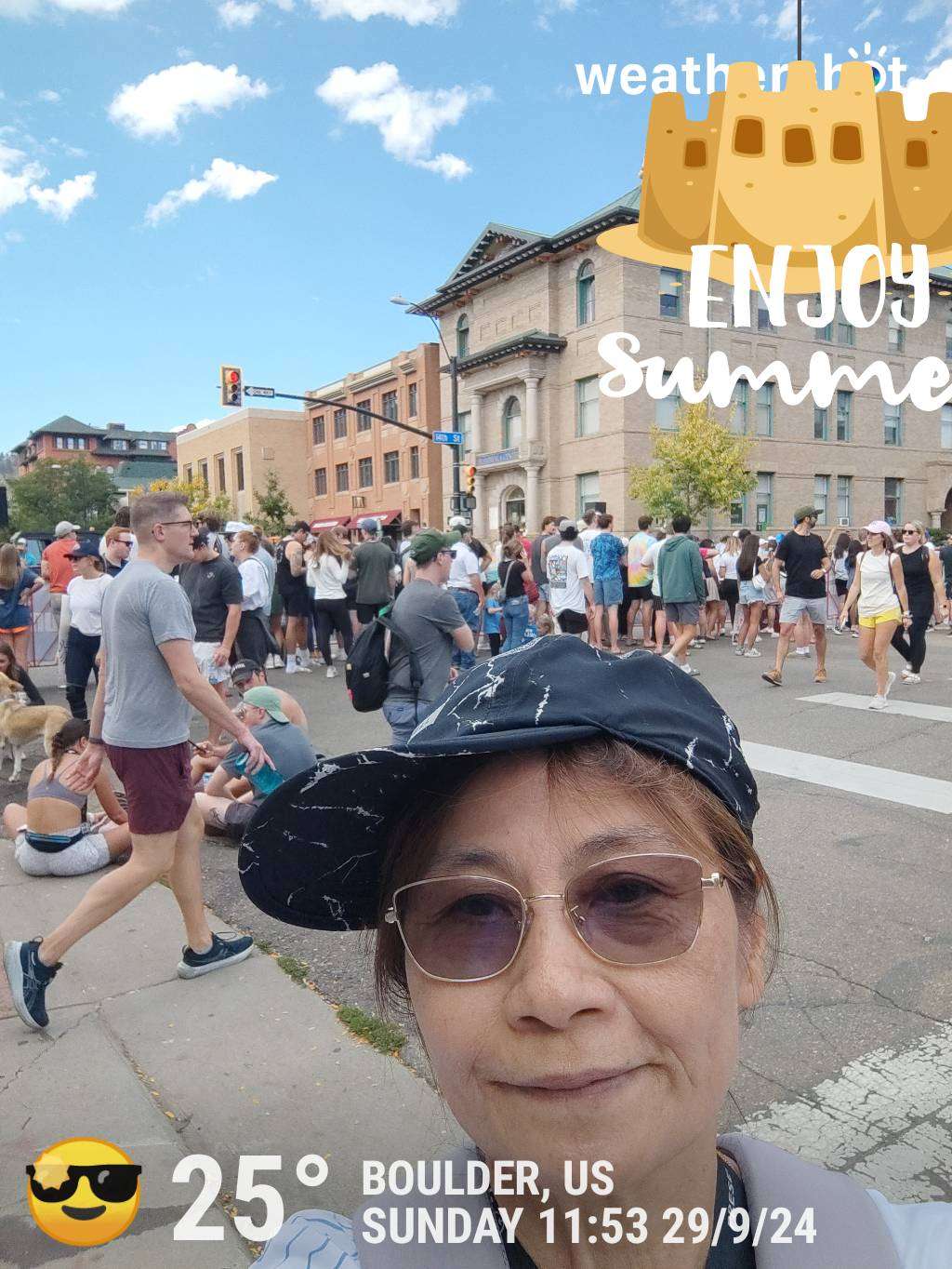Sunny weather in Boulder, 77°F — September 29, 2024 (community photo)