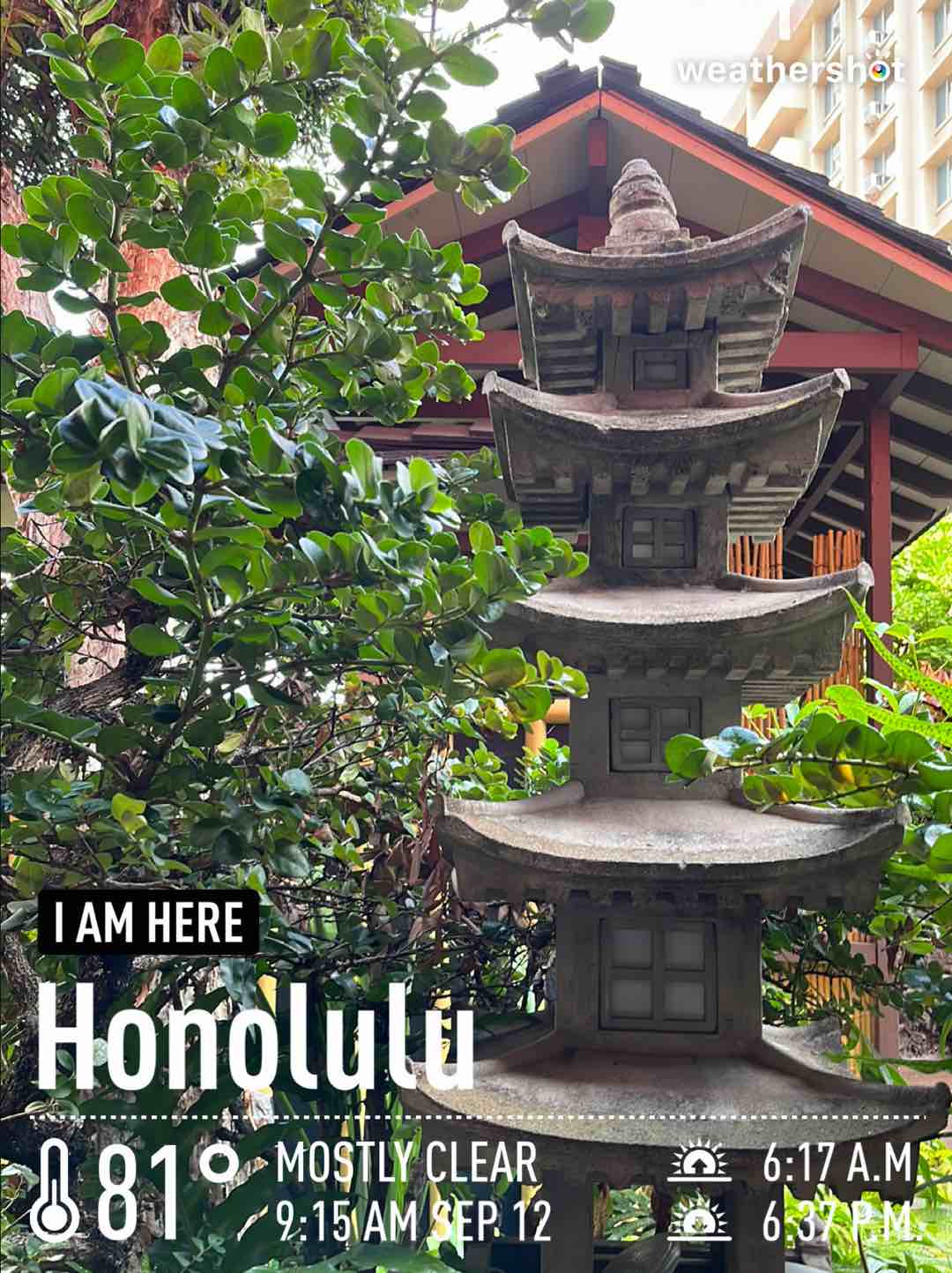 Weather in Honolulu, 81°F — September 12, 2022 (community photo)