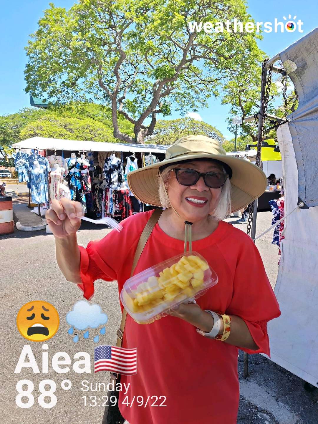 Rainy weather in Aiea, 88°F — September 4, 2022 (community photo)