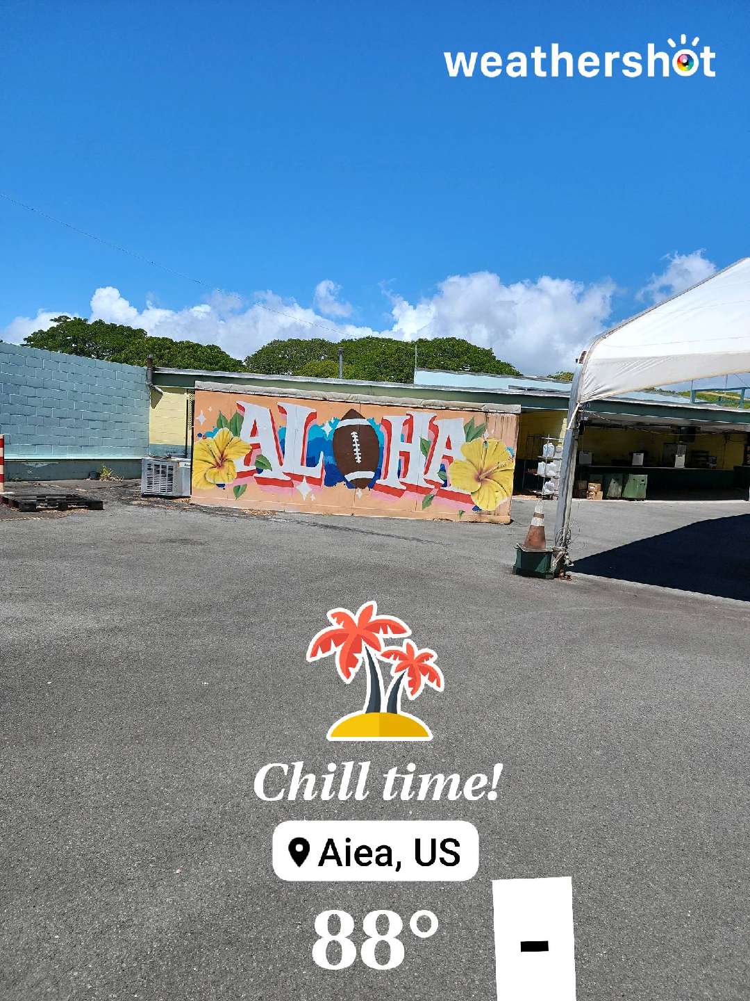 Rainy weather in Aiea, 88°F — September 4, 2022 (community photo)