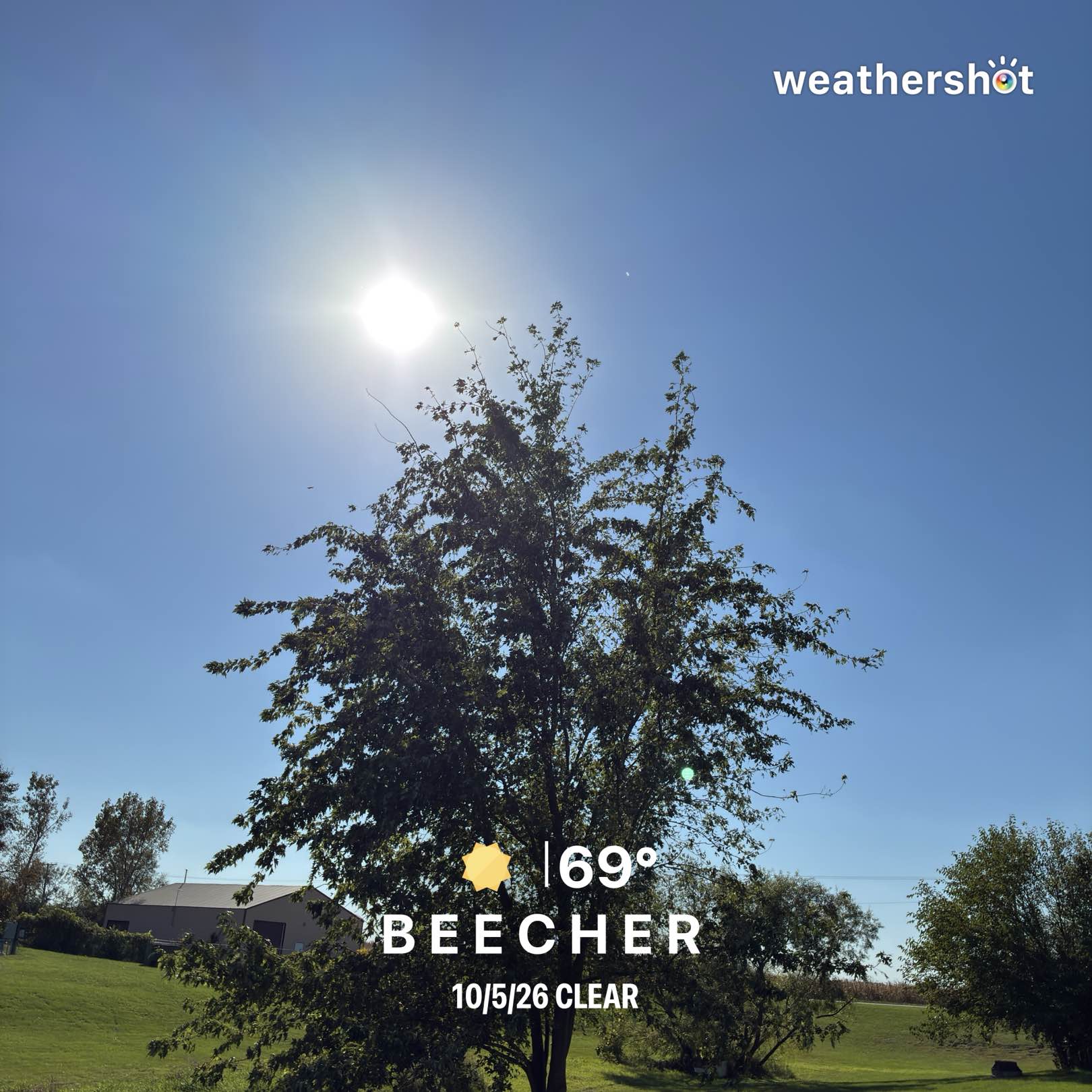 Clear weather in Beecher, 70°F — October 5, 2026 (community photo)