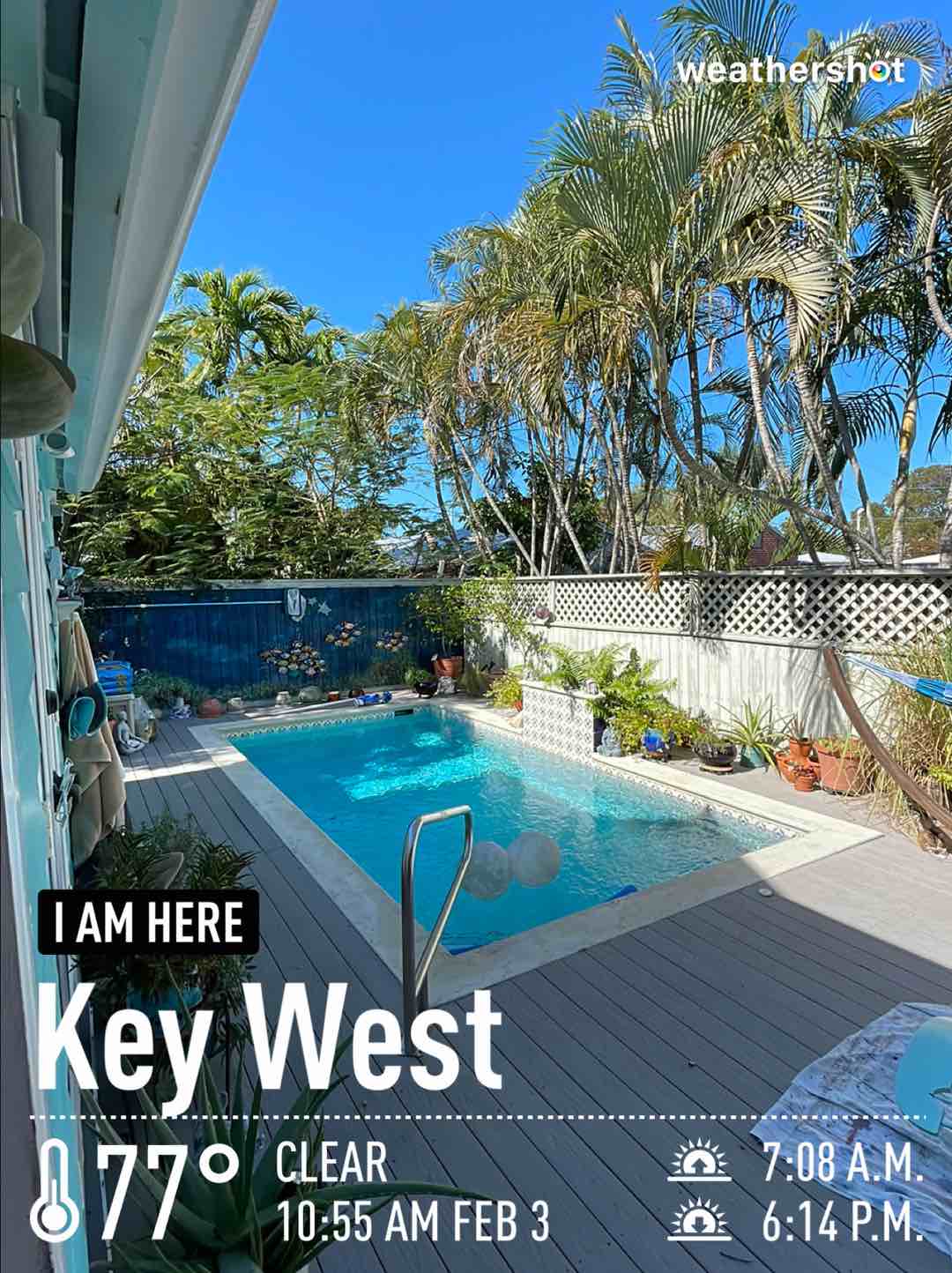 Weather in Key West, 77°F — February 3, 2022 (community photo)