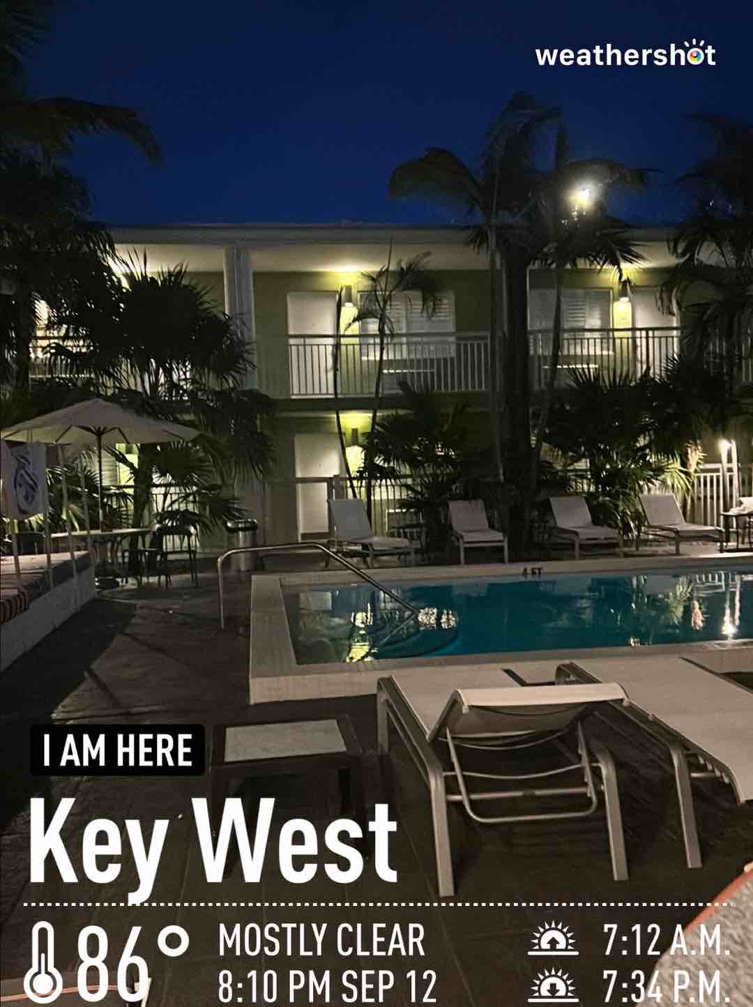 Weather in Key West, 86°F — September 12, 2023 (community photo)
