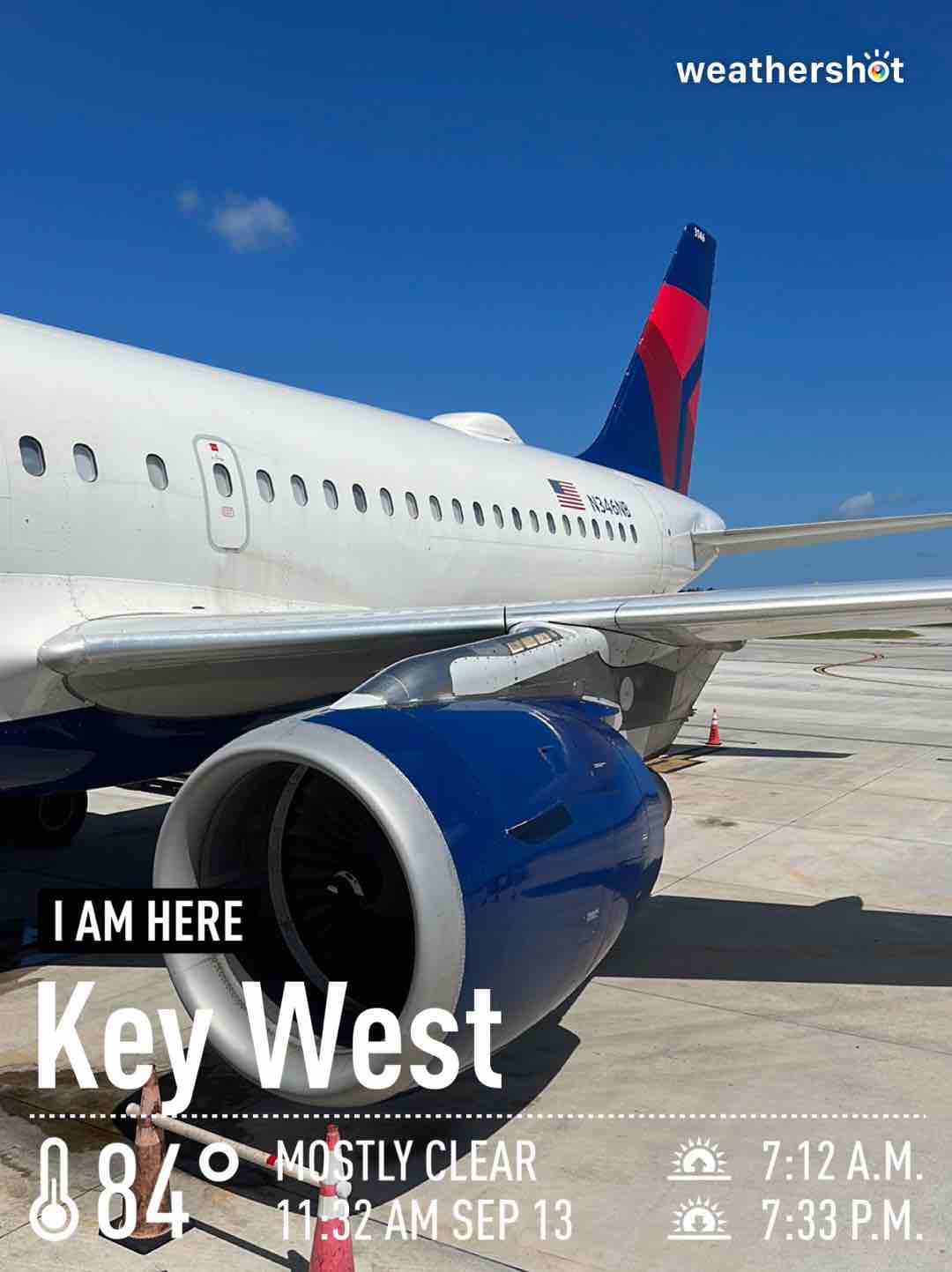 Weather in Key West, 84°F — September 13, 2023 (community photo)