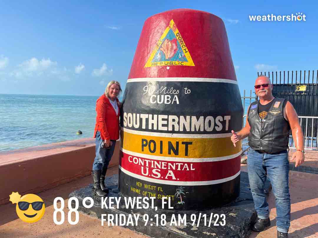 Clear weather in Key West, 88°F — September 1, 2023 (community photo)