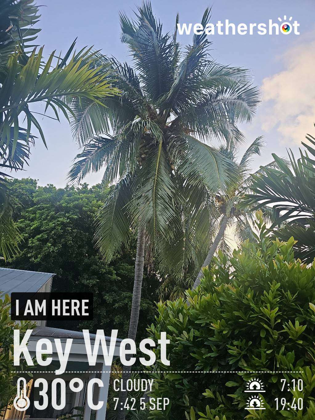Cloudy weather in Key West, 86°F — September 5, 2024 (community photo)
