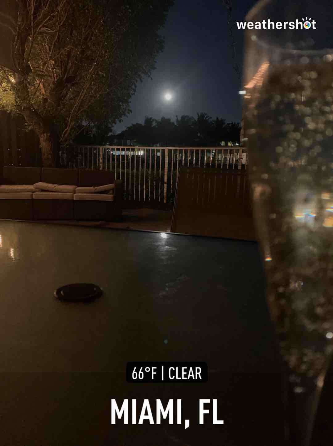 Weather in Miami, 64°F — January 28, 2021 (community photo)