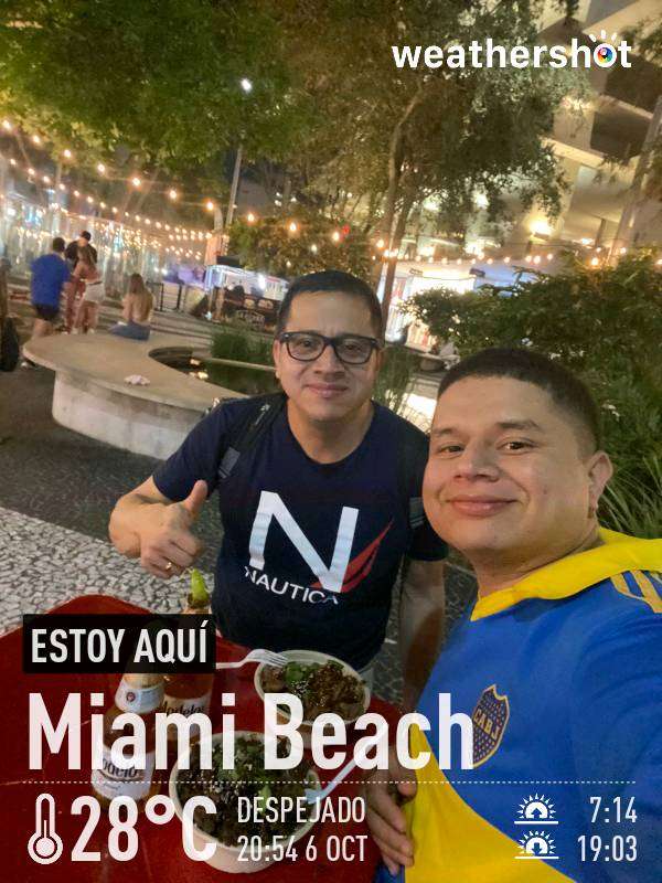 Weather in Miami Beach — October 6, 2023 (community photo)