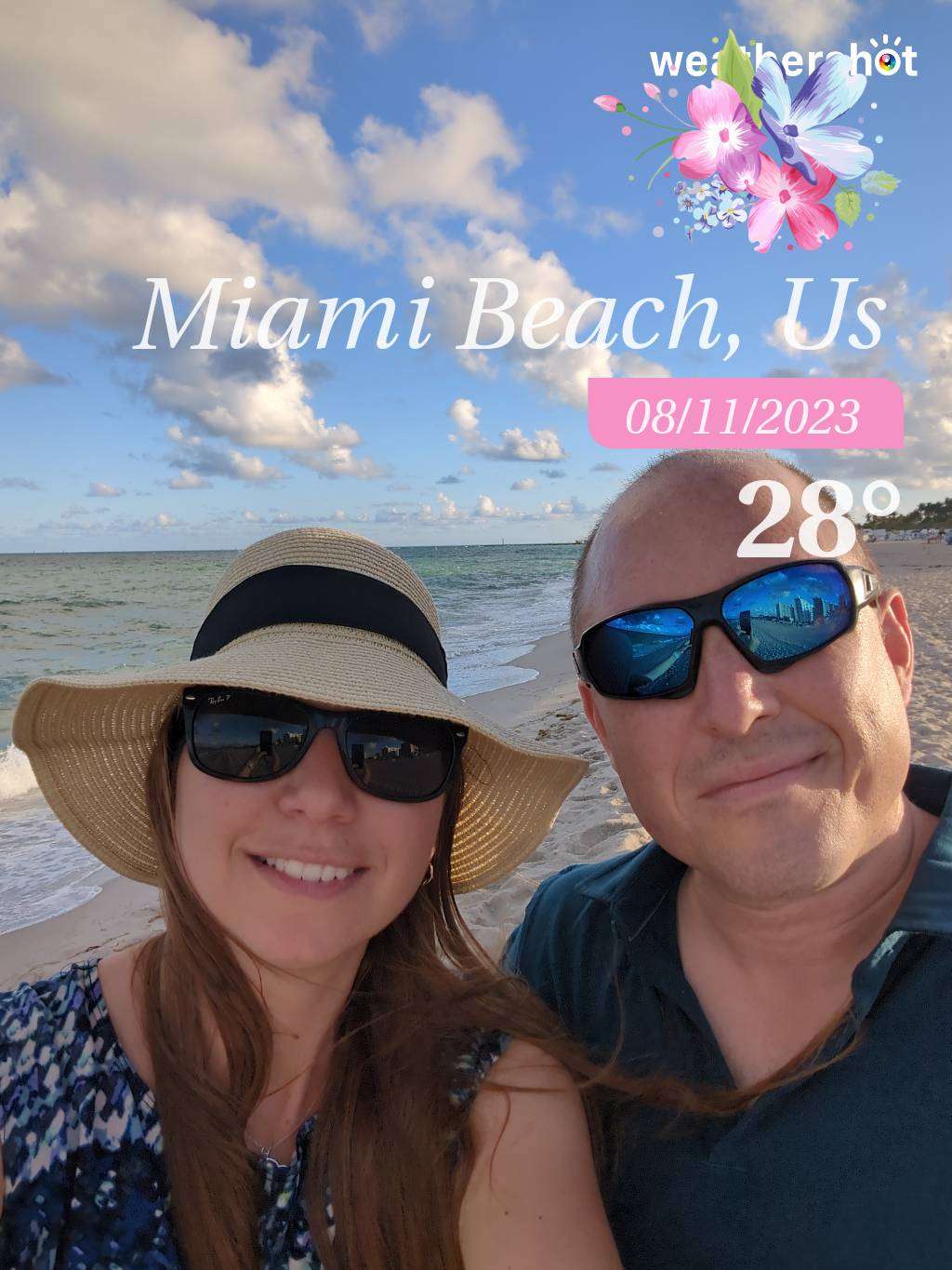 Partly cloudy weather in Miami Beach, 82°F — November 8, 2023 (community photo)