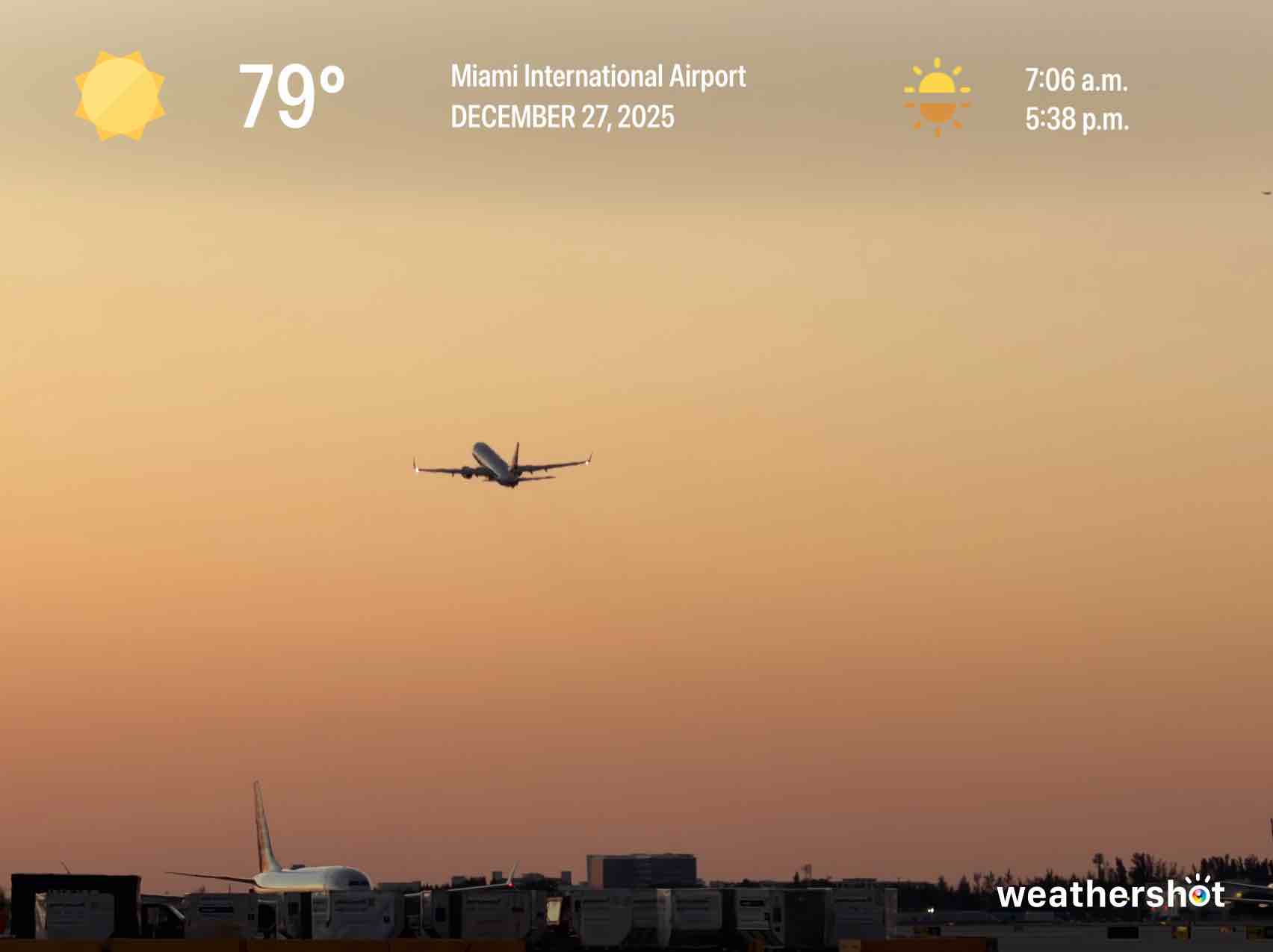 Clear weather in Doral, 79°F — December 27, 2025 (community photo)