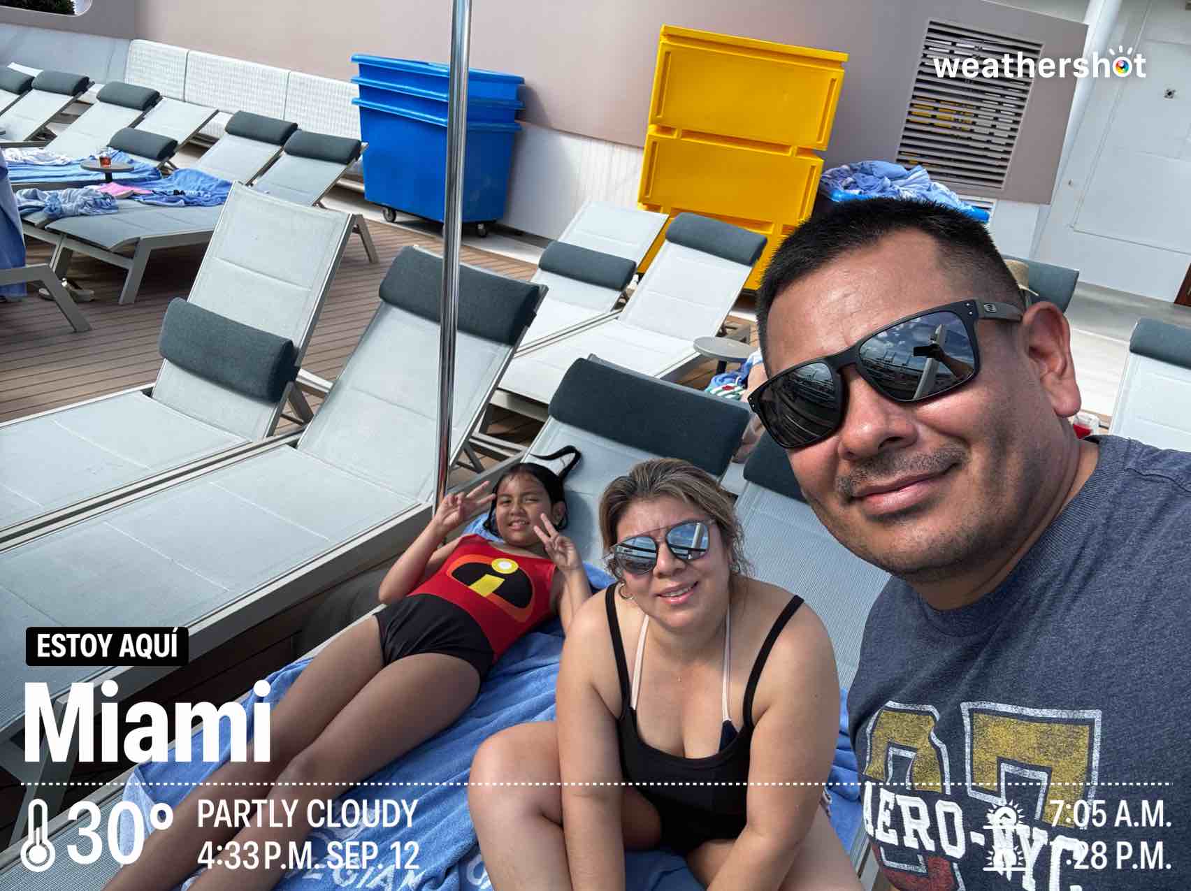 Weather in Miami Beach, 86°F — September 12, 2026 (community photo)