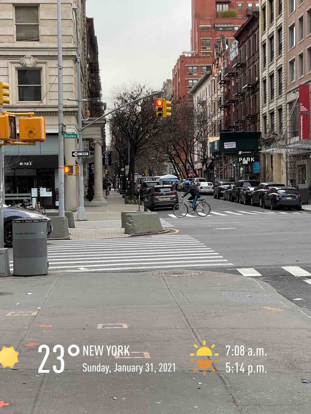 Weather near New York, 23°F — January 31, 2021 (community photo)