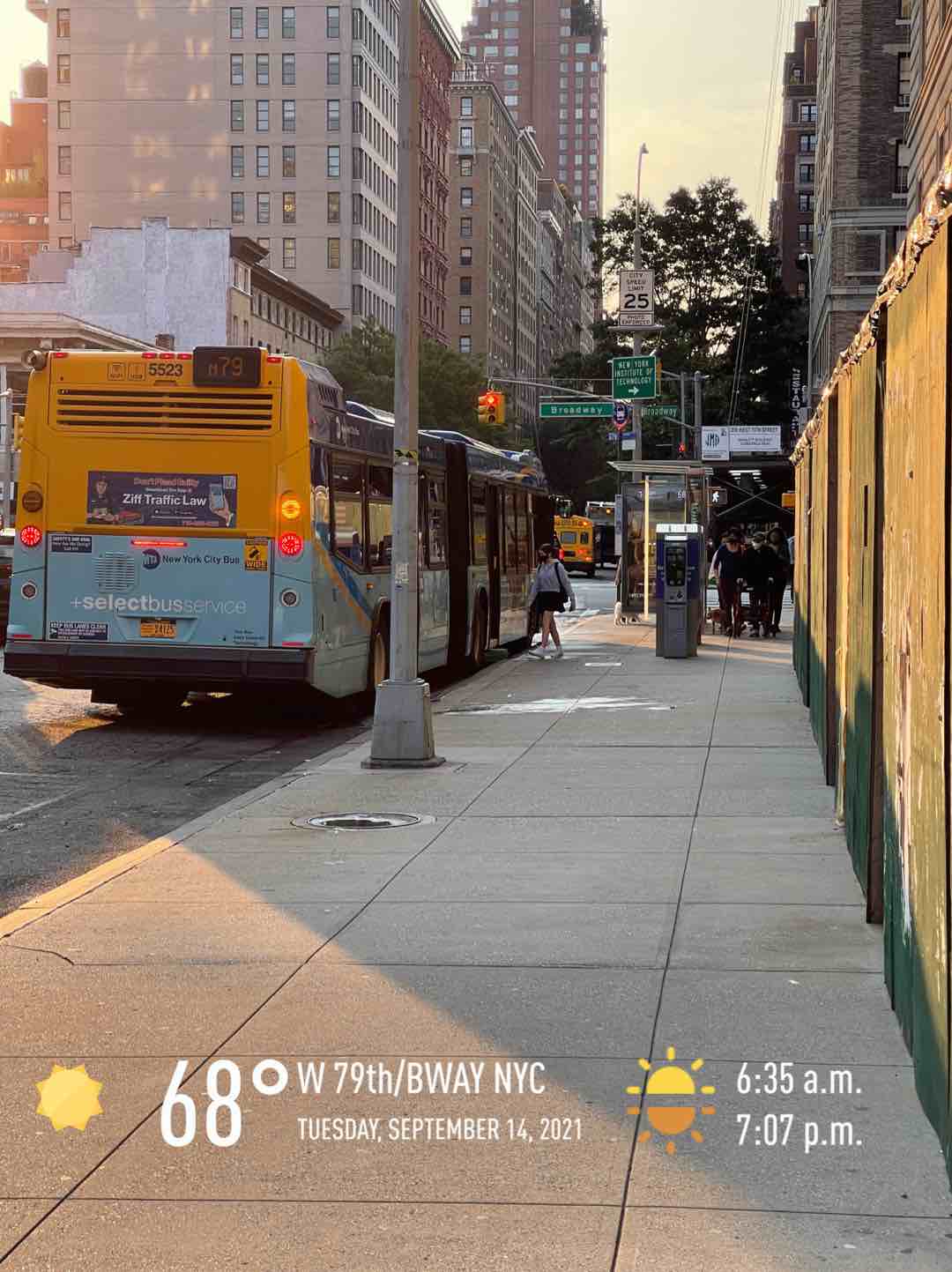 Clear weather near New York, 68°F — September 14, 2021 (community photo)