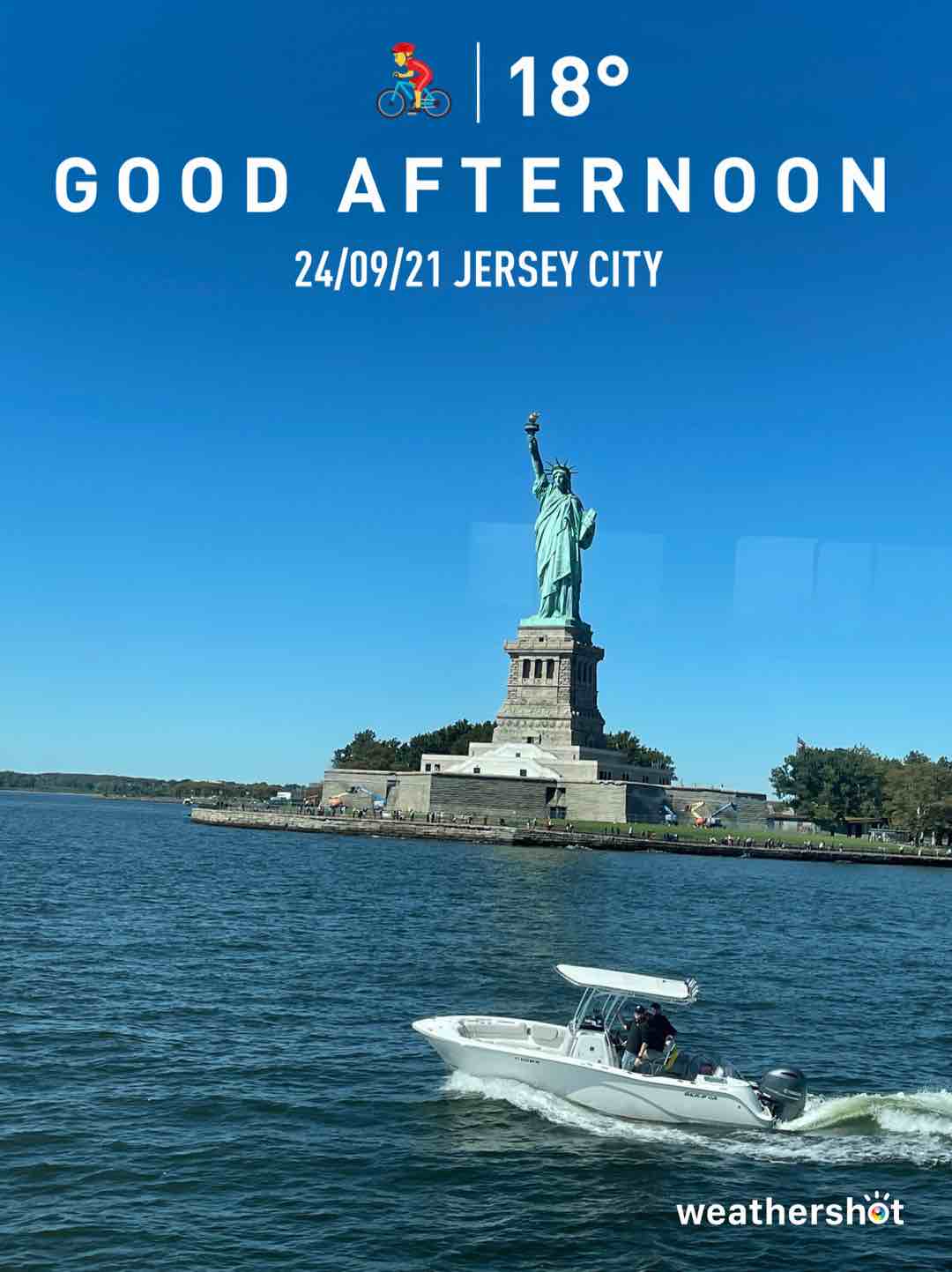 Partly cloudy weather near New York, 64°F — September 24, 2021 (community photo)