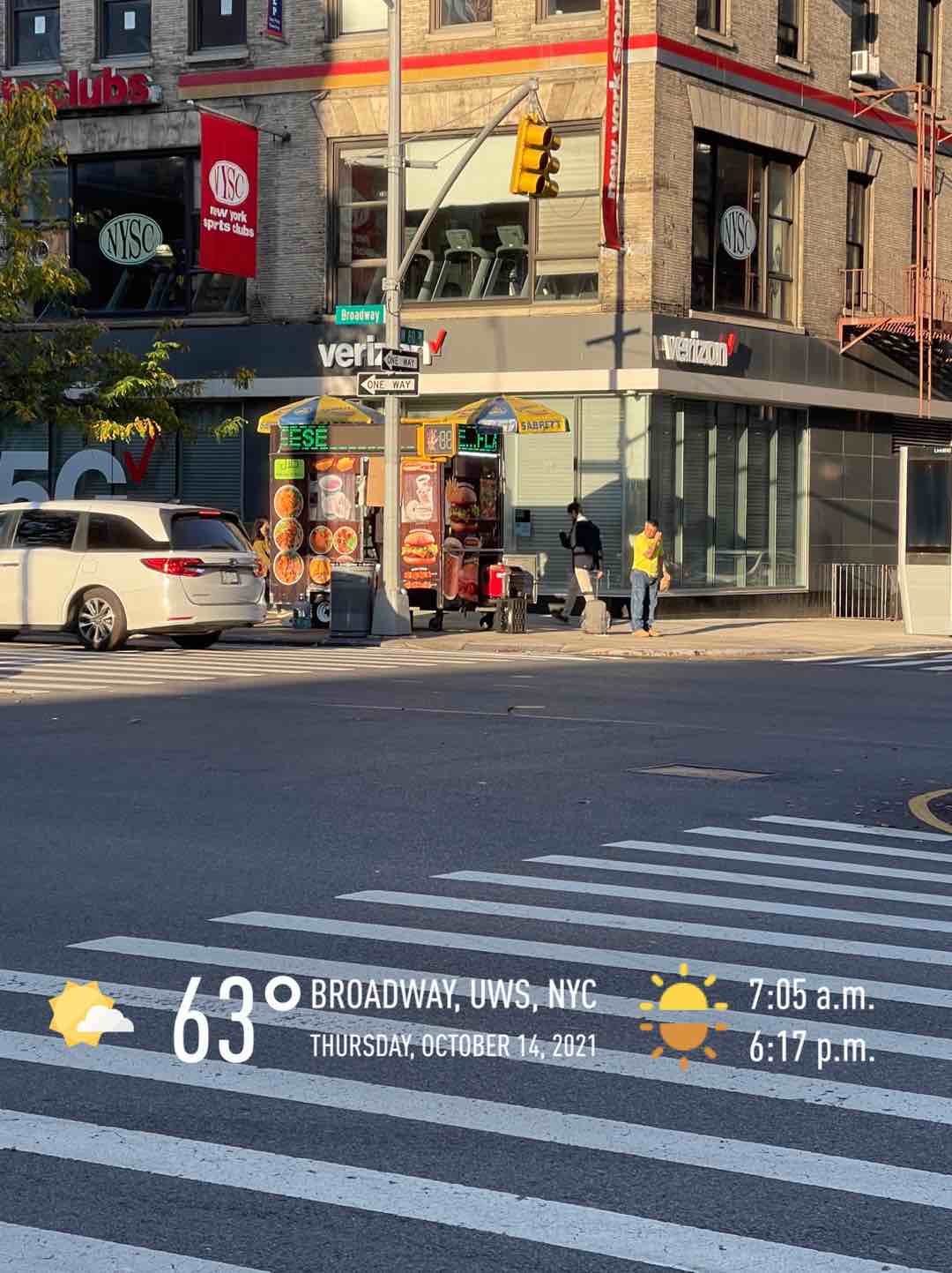 Partly cloudy weather near New York, 63°F — October 14, 2021 (community photo)