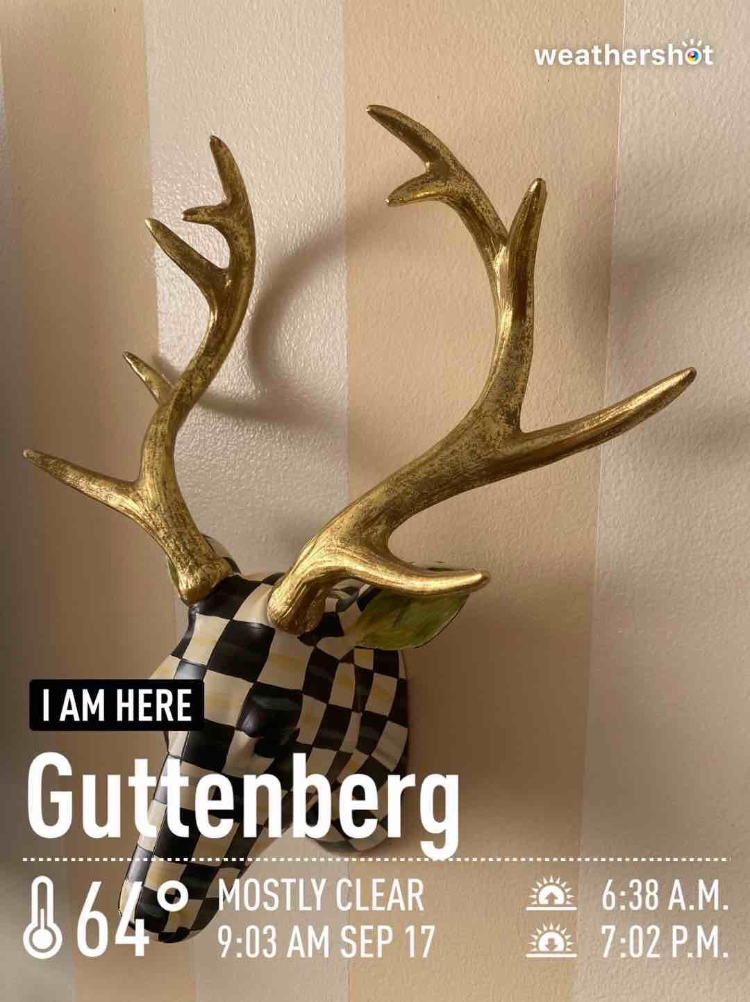 Weather in Guttenberg, 64°F — September 17, 2022 (community photo)