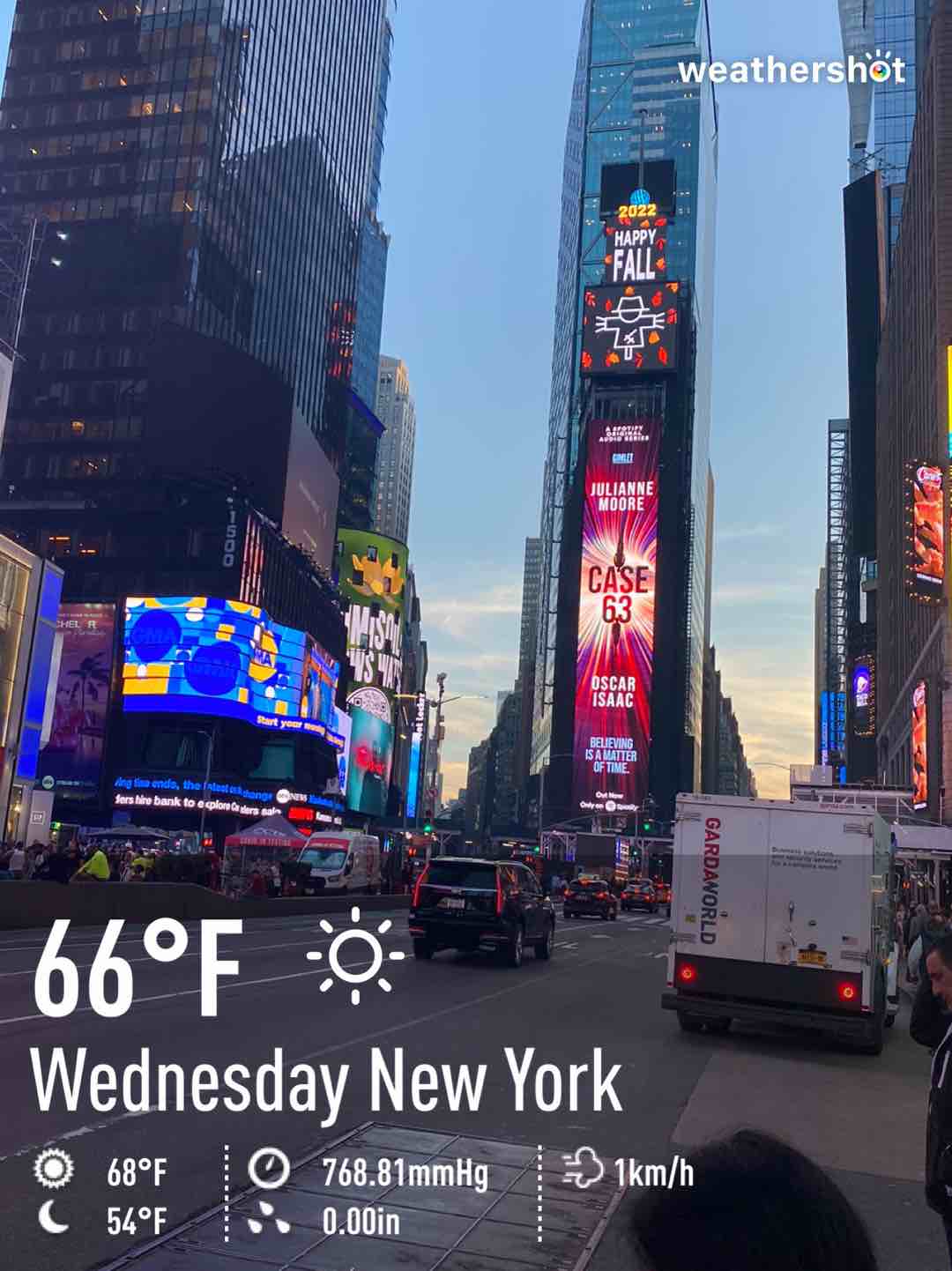 Clear weather near New York, 66°F — November 2, 2022 (community photo)