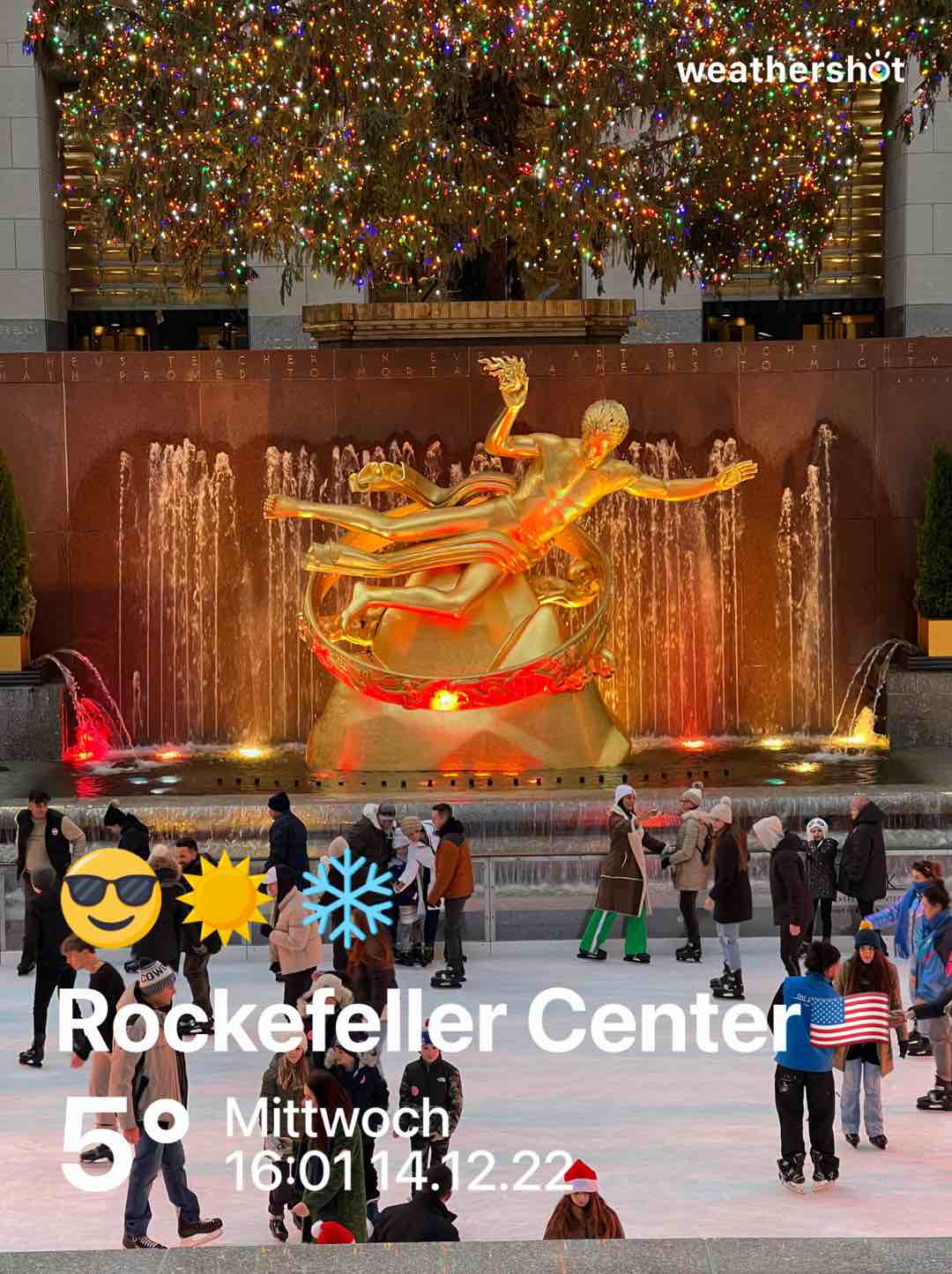 Sunny weather near New York, 41°F — December 16, 2022 (community photo)