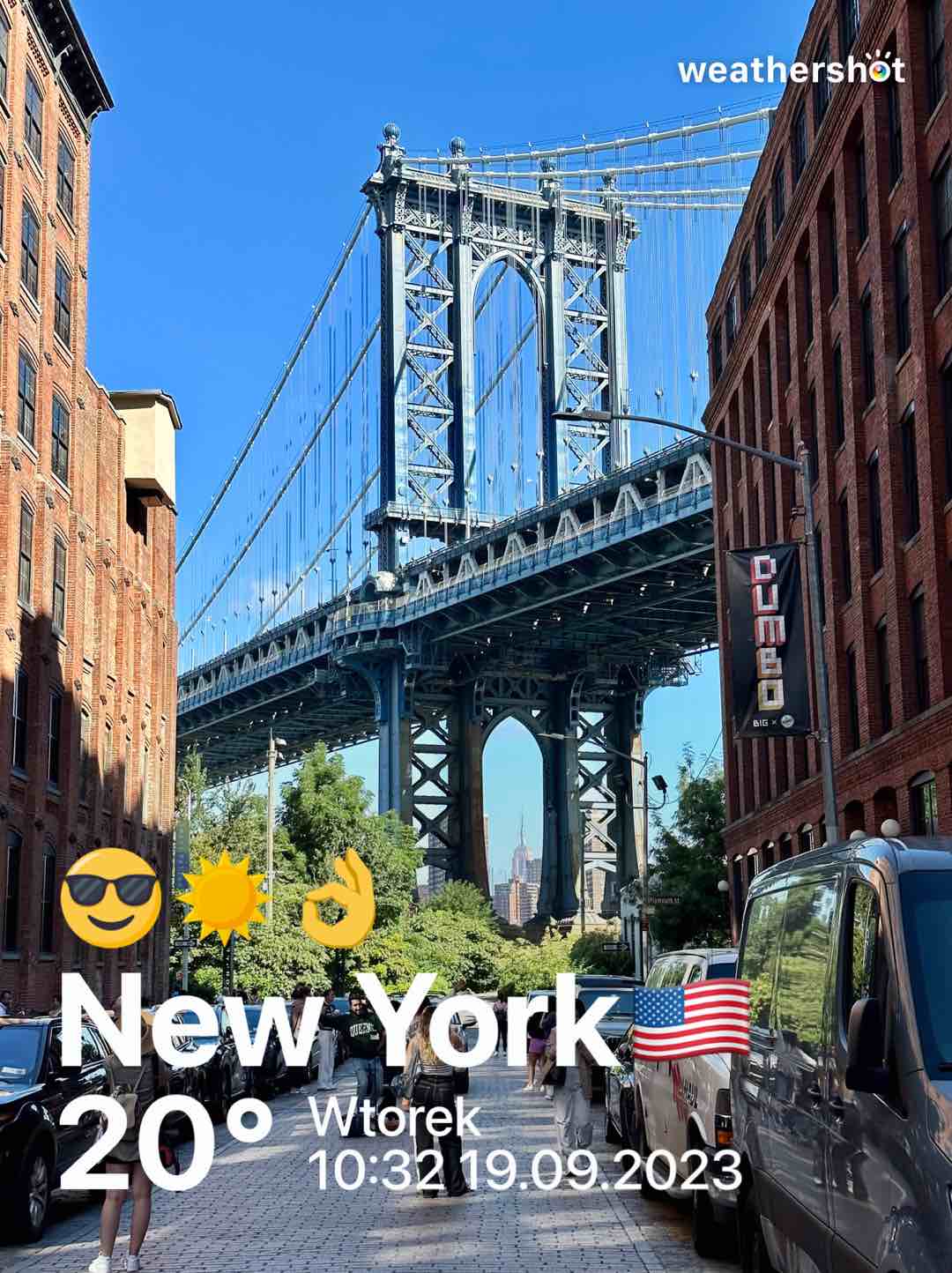 Clear weather in Kings County, 68°F — September 19, 2023 (community photo)