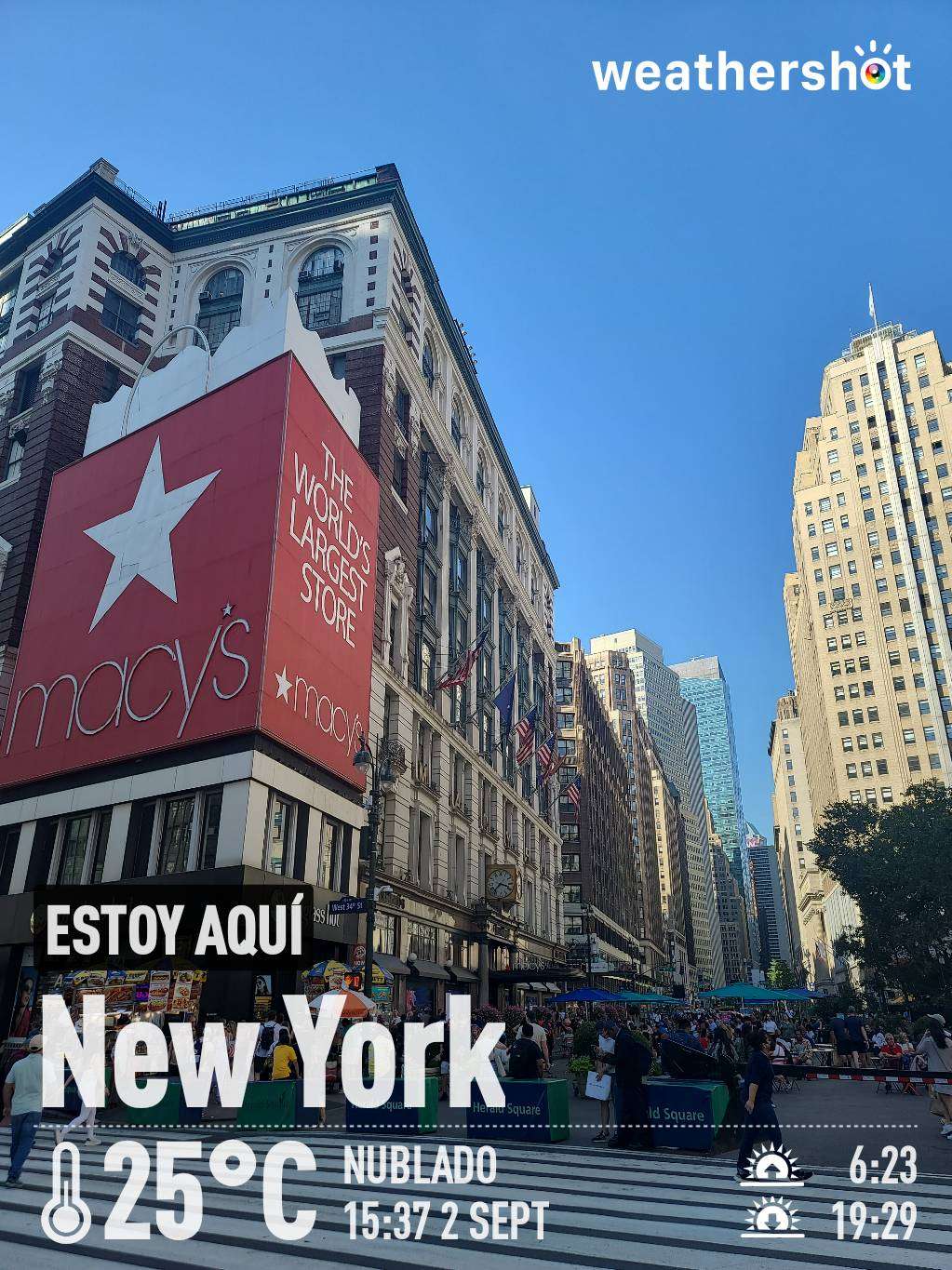 Cloudy weather near New York, 77°F — September 2, 2023 (community photo)