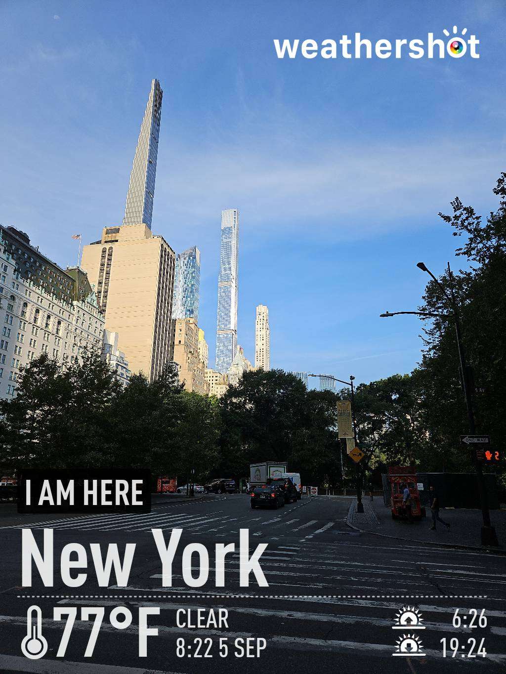 Sunny weather near New York, 77°F — September 5, 2023 (community photo)