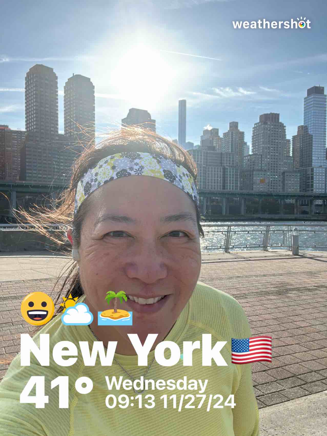 Partly cloudy weather near New York, 41°F — November 27, 2024 (community photo)