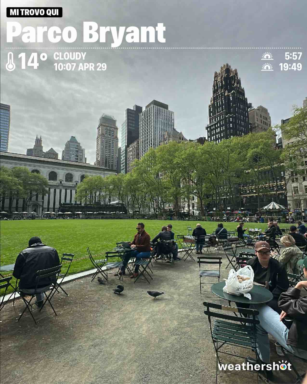 Cloudy weather near New York, 57°F — April 29, 2026 (community photo)